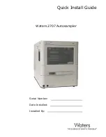 Waters 2707 Quick Install Manual preview
