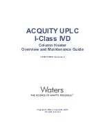 Waters ACQUITY UPLC I-Class IVD Overview And Maintenance Manual preview