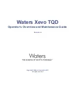 Waters Xevo TQD Operator'S, Overview And Maintenance Manual preview