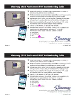 Preview for 1 page of Waterway OASIS Troubleshooting Manual