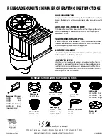 Preview for 1 page of Waterway RENEGADE Operating Instructions