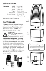 Preview for 6 page of Waterwise Aclare Use & Care Manual