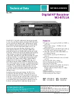 Watkins Johnson WJ-8711A Technical Data Manual preview