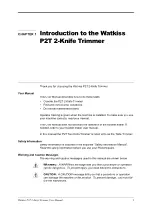 Preview for 5 page of Watkiss P2T User Manual