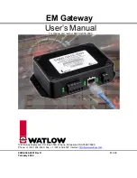 Preview for 1 page of Watlow Electric EM00-GATE-0000 User Manual