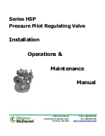 Watson McDaniel HSP Series Installation & Maintenance Manual предпросмотр