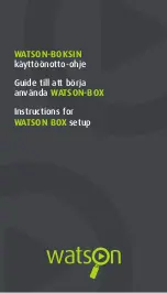 WATSON BOX Instructions For Setup preview