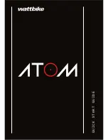 Preview for 1 page of Wattbike ATOM Quick Start Manual