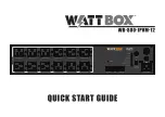 WattBox 800 Series Quick Start Manual предпросмотр