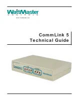 Preview for 1 page of WattMaster CommLink 5 Technical Manual