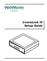 WattMaster CommLink IV Setup Manual preview