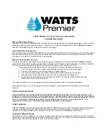 Preview for 9 page of Watts Premier UC-2 Installation, Operation And Maintenance Manual