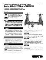 Preview for 1 page of Watts 957 Series Installation Maintenance Repair Manual