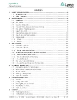 Preview for 2 page of Watts Lync AEGIS Installation, Operation And Maintenance Manual