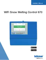 Watts Tekmar WiFi Snow Melting Control 670 Installation Manual preview