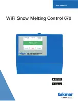 Watts Tekmar WiFi Snow Melting Control 670 User Manual preview
