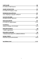 Preview for 3 page of Watts Vision BT-WR02 RF User Manual