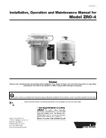 Watts ZRO-4 Operation Manual preview