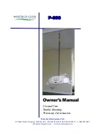 Preview for 1 page of Waverley Glen P-600 Owner'S Manual