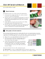 Preview for 1 page of Wavetronix click 301 Quick Reference Manual