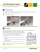 Preview for 1 page of Wavetronix Click 330 Quick Reference Manual