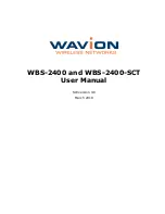Wavion WBS-2400 SCT 120 User Manual preview