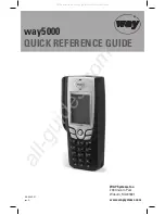 Way way5000 Quick Reference Manual preview