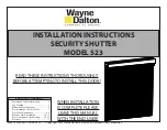 Wayne-Dalton 523 Installation Instructions Manual preview
