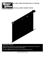 Wayne-Dalton DS-50 Installation Instructions Manual preview