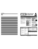 Wayne RPP50 Operating Instructions Manual preview