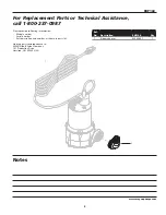 Preview for 3 page of Wayne RUP160 Operating Instructions And Parts Manual