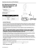 Предварительный просмотр 6 страницы Wayne WAPC250 Operating Instructions And Parts Manual