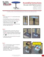 Предварительный просмотр 1 страницы WB Mfg Elevate 04067306 Assembly Instructions