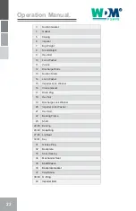 Preview for 22 page of WDM AG Series Operation Manual