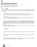 Preview for 18 page of WDM PI Operation Manual