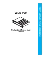 WDS P20 Installation And Operation Manual preview