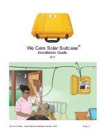 Preview for 1 page of We Care Solar Solar Suitcase Installation Manual