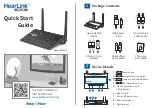 Preview for 1 page of Wear & Hear HearLink Plus BT5805A Quick Start Manual