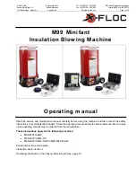 Preview for 1 page of X-FLOC Minifant M99 Operating Manual