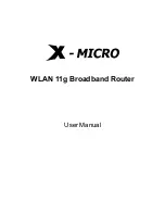 X-Micro WLAN 11g User Manual preview