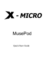 X-Micro XMP3E-20F Quick Start Manual preview