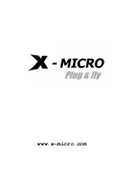 Предварительный просмотр 9 страницы X-Micro XMP3E-20F Quick Start Manual