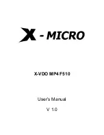 X-Micro XMP3T-F4G User Manual preview