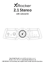 X Rocker 2.1 Wireless Manual preview
