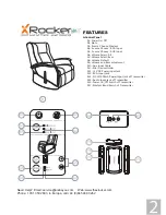 Preview for 2 page of X Rocker Gaming Chair User Manual