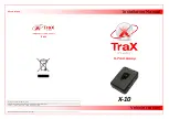 X-Trax X-10 Installation Manual предпросмотр