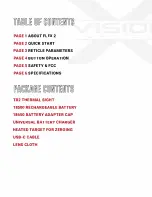 Preview for 2 page of X-Vision Optics Flex 2 Owner'S Manual