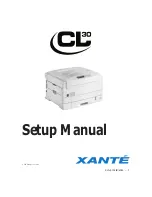 Xante CL30 Setup Manual preview