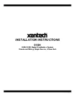 Preview for 1 page of Xantech D5SH Installation Instructions Manual