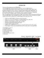 Preview for 2 page of Xantech HDMI4X4 User Manual